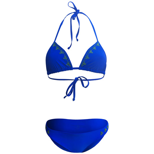 Blue Lotus Beaded Bikini Sassi Swimwear