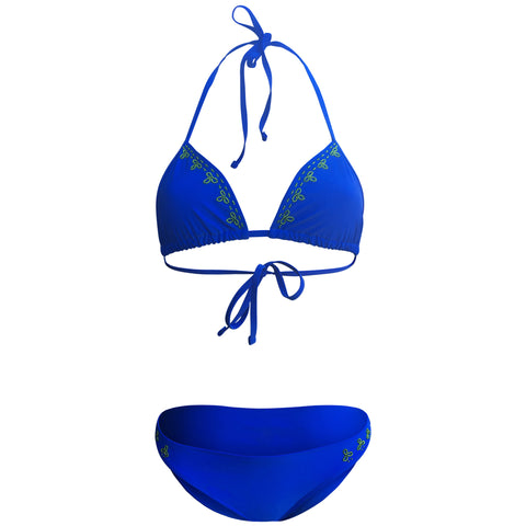 Blue Lotus Beaded Bikini Sassi Swimwear