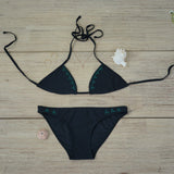 Sassi Black Beaded Lotus Bikini