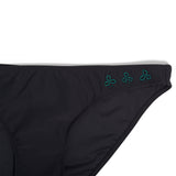 Lotus black luxury bikini green hand beading