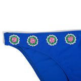 Sweet Pea Blue luxury bikini hand beaded
